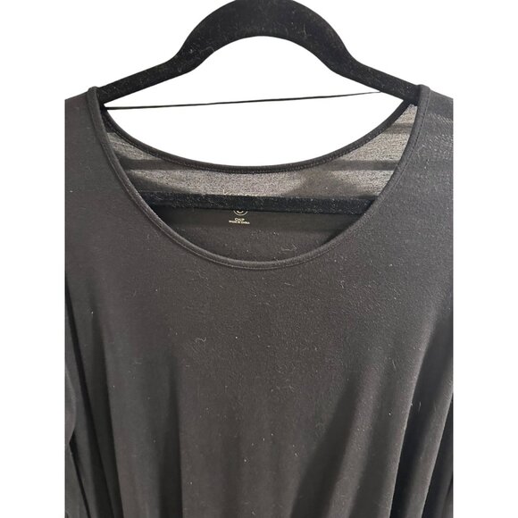 🌸3/$15🌸Hi-Lo Long Sleeve Rounded Neck Blouse sz S - Picture 4 of 8